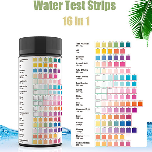 DF007 Water Test Strips 16 in 1