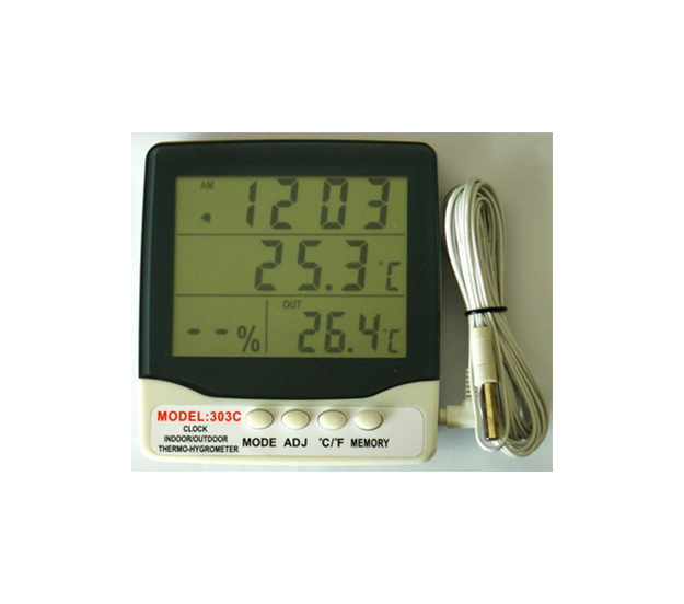 AT-303C Indoor / Outdoor Thermometer Hygro and Clock