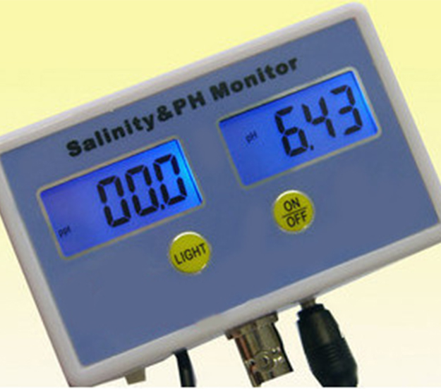 KL-2771 2 IN 1 Aquarium pH and Salinity Water Monitor