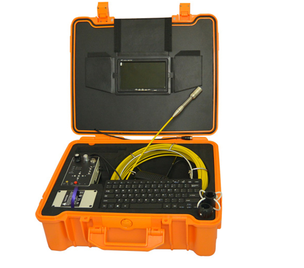 Boroscope V7-3188DK Pipe Inspection System with DVR & Keyboard