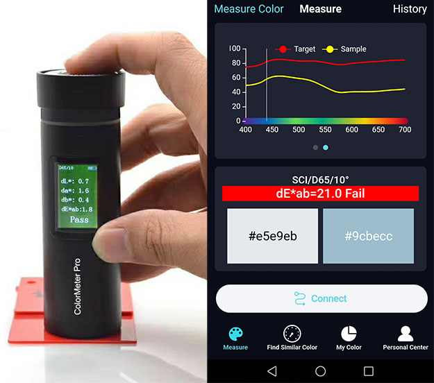 AMT510 Bluetooth Colorimeter for Android, IOS and Windows