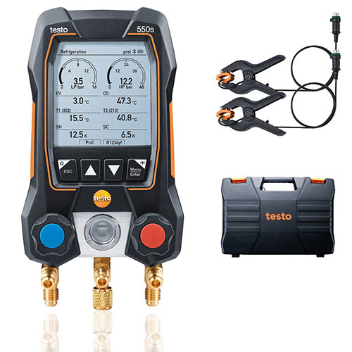 Testo 550S Basic Kit Digital Manifold Gauge Set 0564 5501