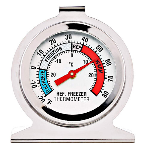 AMF121 Stainless Steel Freezer Refrigerator Thermometer