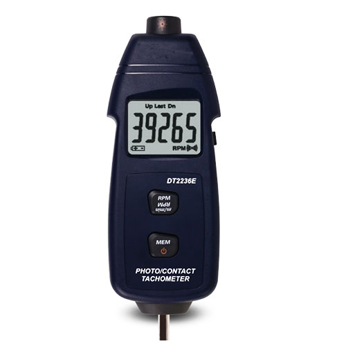 DT2236E Photoelectric Contact 2 IN 1 Tachometer